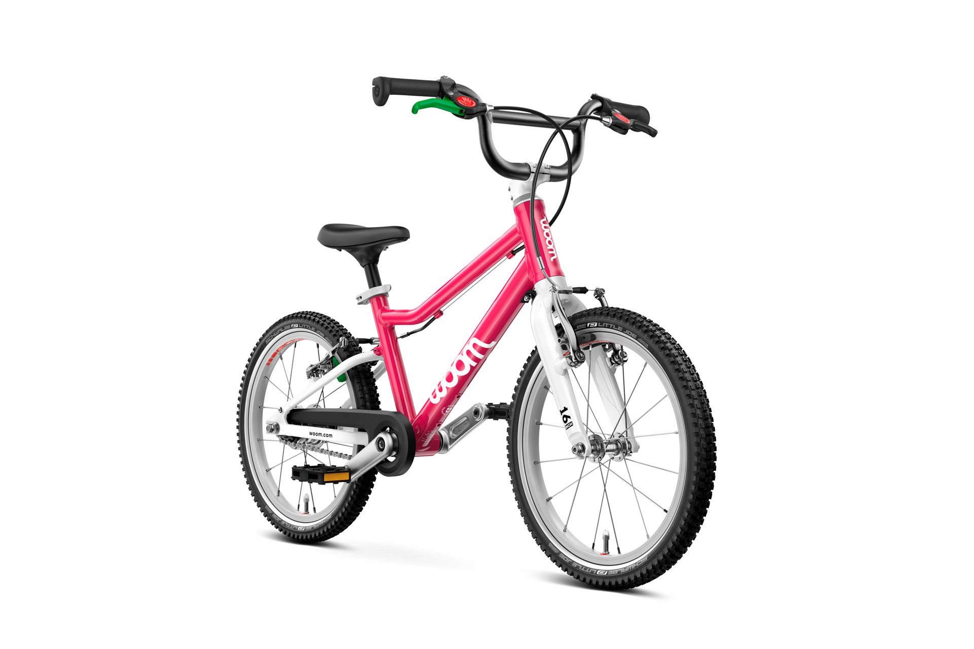 Lekki Rower dla dziecka Woom GO 3 Automagic 16" Hot Pink/Różowy/Malionowy